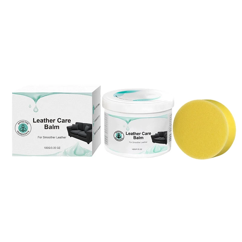 LeatherGlow™ | Premium Lederpflegebalsam mit Applikationsschwamm
