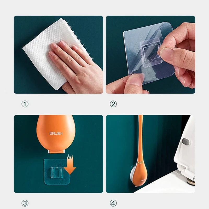 Skanto | Moderne flexible Silikon-Toilettenbürste