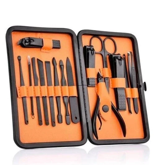 Skanto | 15-teiliges professionelles Maniküre-Set mit Reiseetui
