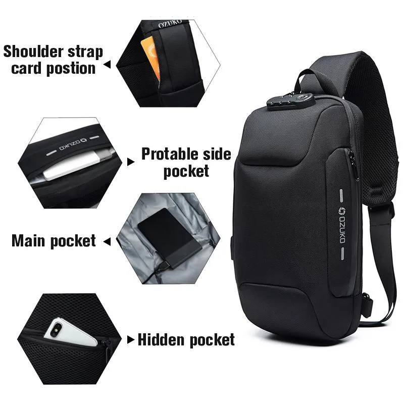 Skanto | Anti-Diebstahl-Rucksack mit 3-stelligem Schloss