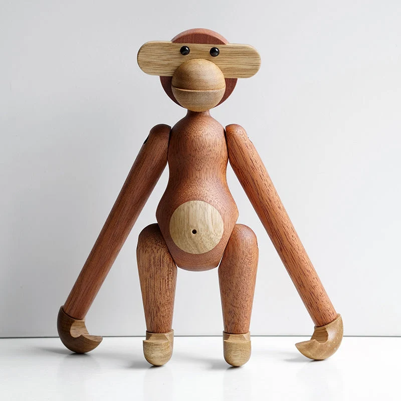 Skanto | Frecher Affe Massivholz-Ornament