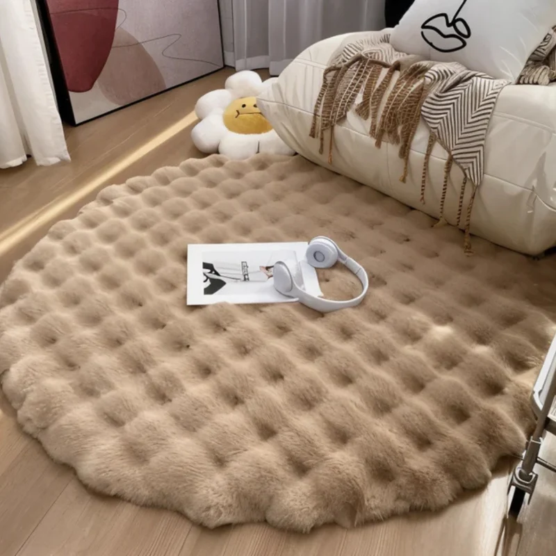 CloudNest™ | Rundes Fleece-Teppich