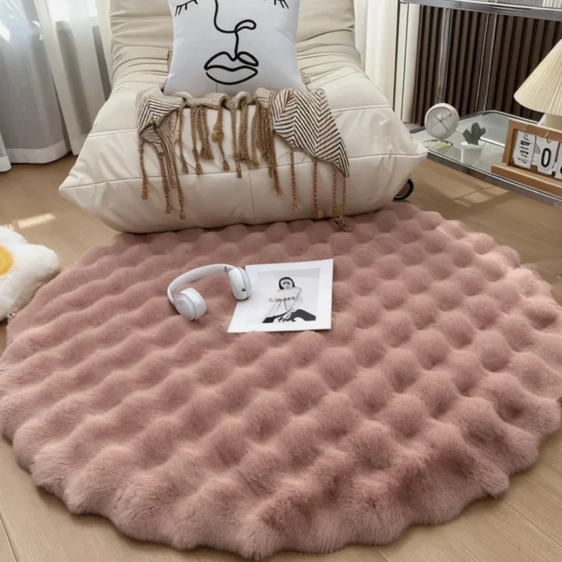 CloudNest™ | Rundes Fleece-Teppich