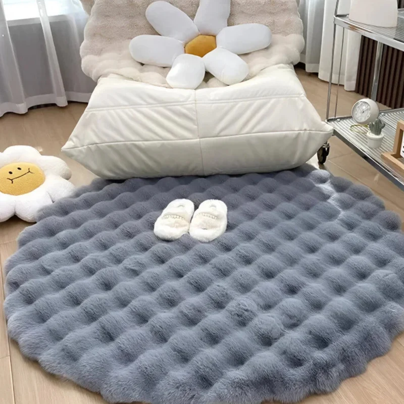 CloudNest™ | Rundes Fleece-Teppich