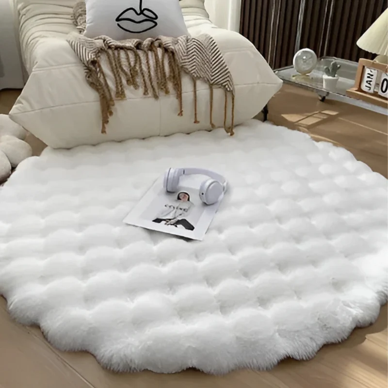 CloudNest™ | Rundes Fleece-Teppich