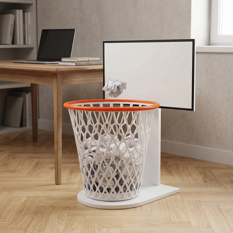 HoopBin™ | Basketball Papierkorb für Schreibtisch