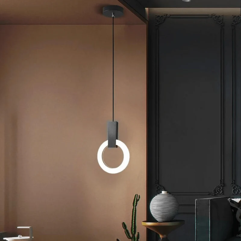 Skanto | Nordische LED-Pendelleuchte aus Holz, rund