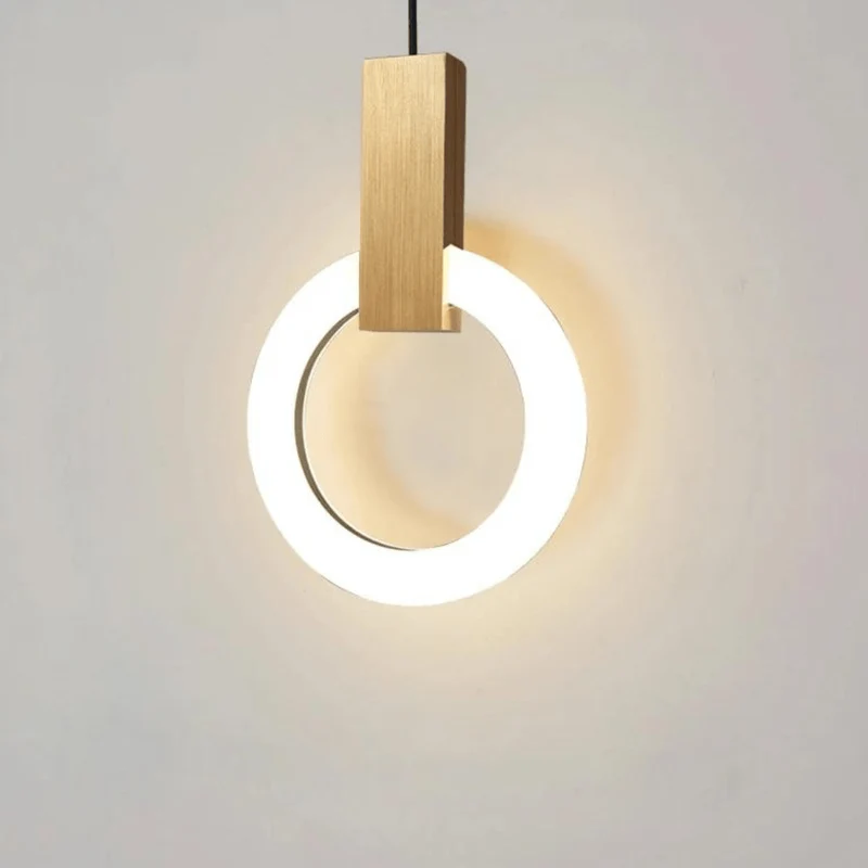 Skanto | Nordische LED-Pendelleuchte aus Holz, rund