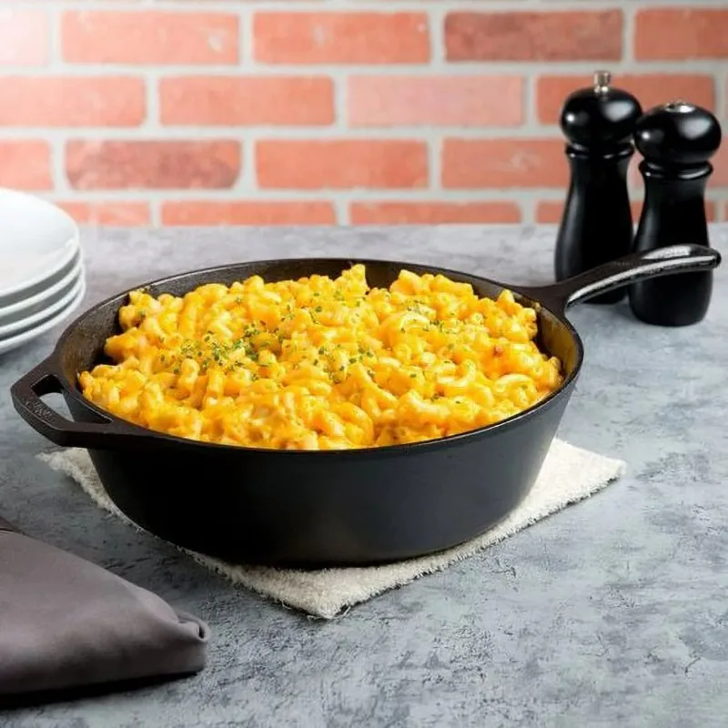 Skanto | Lodge Gusseisen 10.25" / 3.2 Quart tiefe, eingebrannte Pfanne