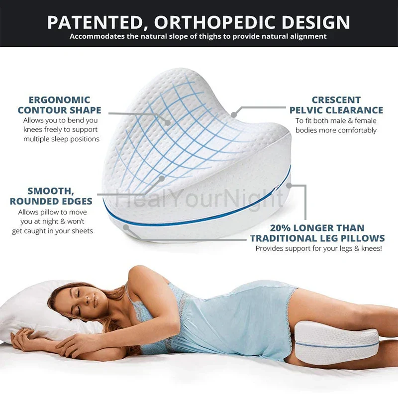 Skanto | Orthopädisches Memory Foam Beinkissen – ComfortFoam