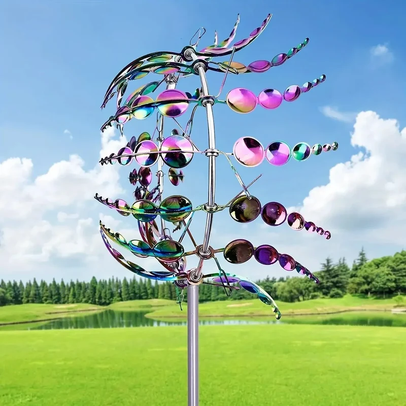 Skanto | Windmühlen-Spinner | Einzigartige Metall-Gartendekoration