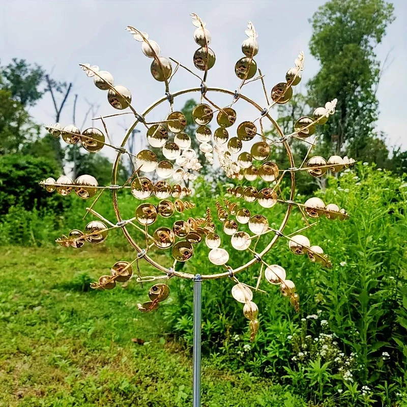 Skanto | Windmühlen-Spinner | Einzigartige Metall-Gartendekoration