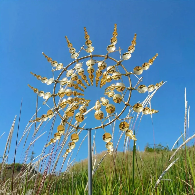 Skanto | Windmühlen-Spinner | Einzigartige Metall-Gartendekoration