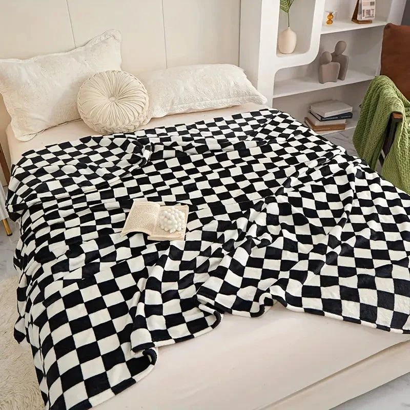 Skanto | Klassisches Karoplaid - Weiche und warme Decke für Sofa und Schlafzimmer