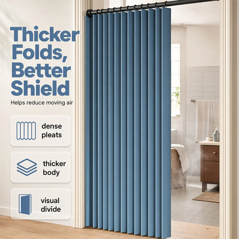FlexiDoor™ | Magnetischer Faltvorhang als platzsparender Tür- & Raumtrenner