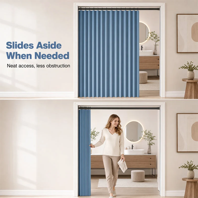 FlexiDoor™ | Magnetischer Faltvorhang als platzsparender Tür- & Raumtrenner