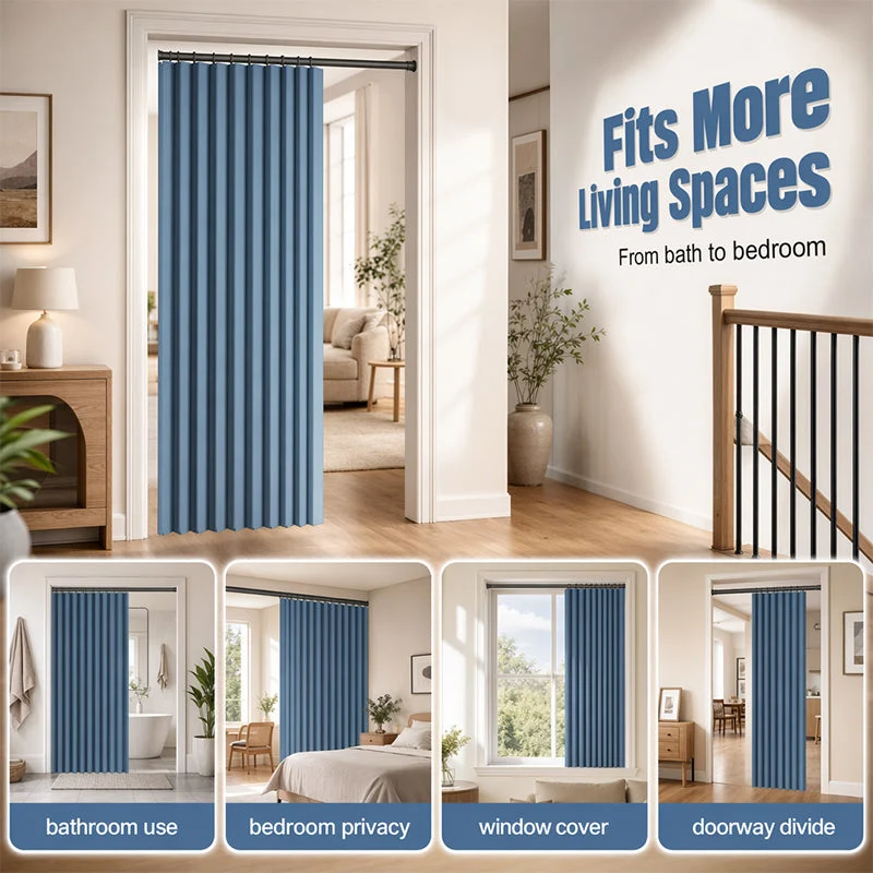 FlexiDoor™ | Magnetischer Faltvorhang als platzsparender Tür- & Raumtrenner