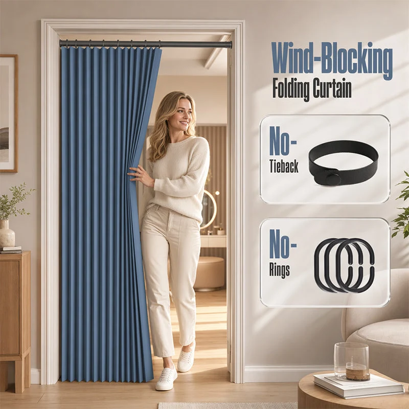 FlexiDoor™ | Magnetischer Faltvorhang als platzsparender Tür- & Raumtrenner