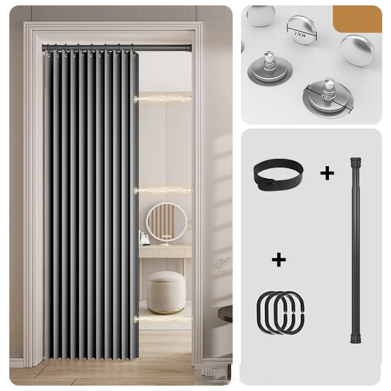 FlexiDoor™ | Magnetischer Faltvorhang als platzsparender Tür- & Raumtrenner