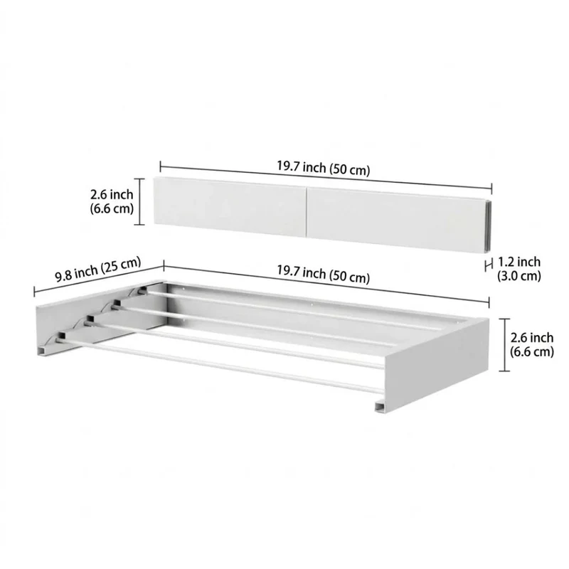 WallDry™ | Wand-Wäscheständer klappbar, 100×40cm