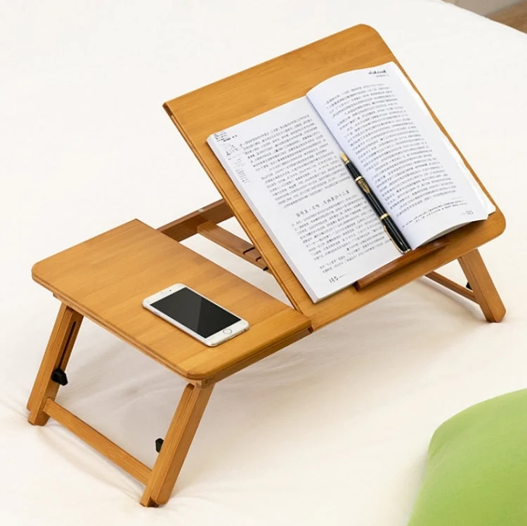 Skanto | 741ZDDNZ Faltbarer, höhenverstellbarer Laptop-Tisch für das Bett, Schreibtisch für Studentenwohnheime, Spezifikation: Medium 64cm
