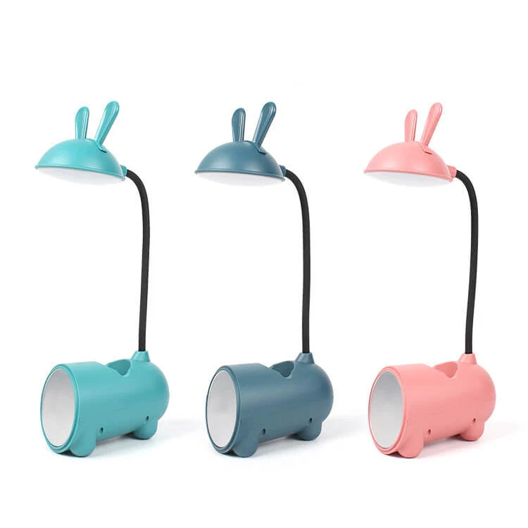 Skanto | Cartoon Kreative Kaninchen LED Touch USB Stifthalter Schreibtischlampe