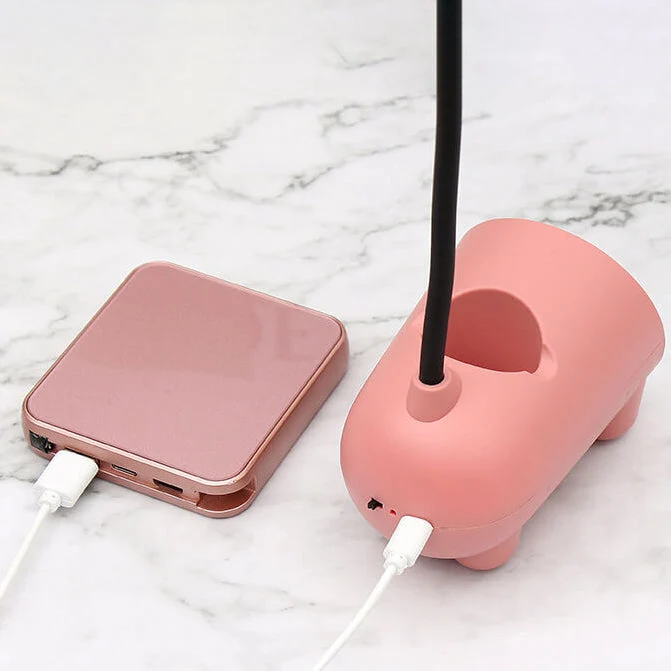 Skanto | Cartoon Kreative Kaninchen LED Touch USB Stifthalter Schreibtischlampe
