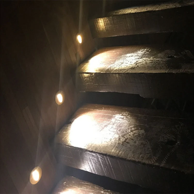 Skanto | Moderne Art Deco Runde Quadratische Aluminium Wasserdichte LED Wandleuchte für Flure