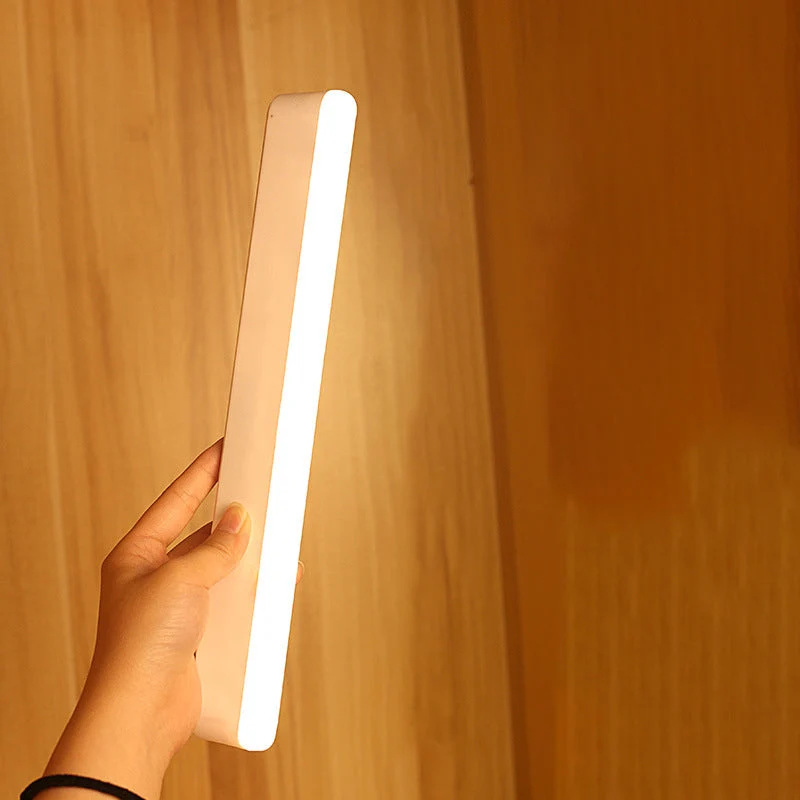 Skanto | Moderne Minimalistische Wiederaufladbare Magnetische Saug-Kunststoffstreifen Rechteckige LED Wandlampe Nachtlicht für Arbeitszimmer