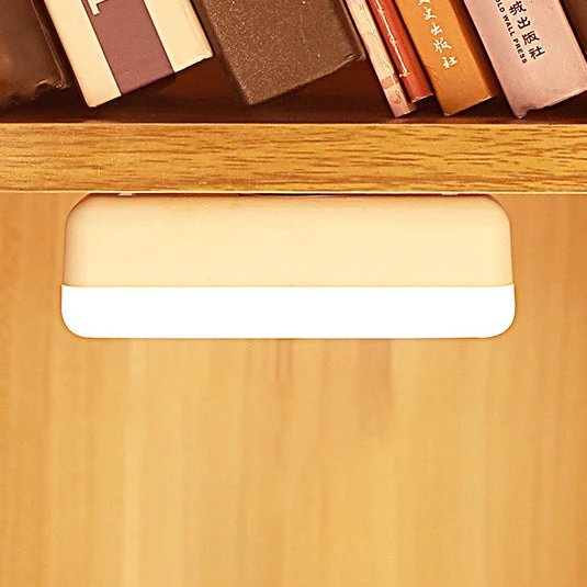 Skanto | Moderne Minimalistische Wiederaufladbare Magnetische Saug-Kunststoffstreifen Rechteckige LED Wandlampe Nachtlicht für Arbeitszimmer