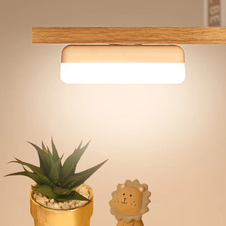 Skanto | Moderne Minimalistische Wiederaufladbare Magnetische Saug-Kunststoffstreifen Rechteckige LED Wandlampe Nachtlicht für Arbeitszimmer