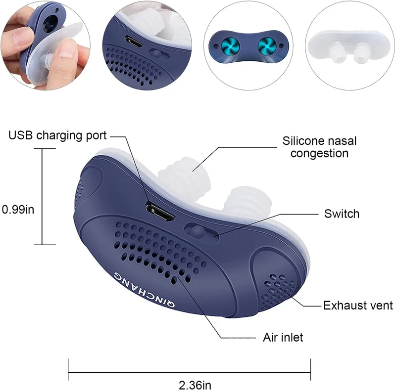 Skanto | Anti-Schnarch-Gerät | Schlauchloses, maskenfreies Micro-CPAP