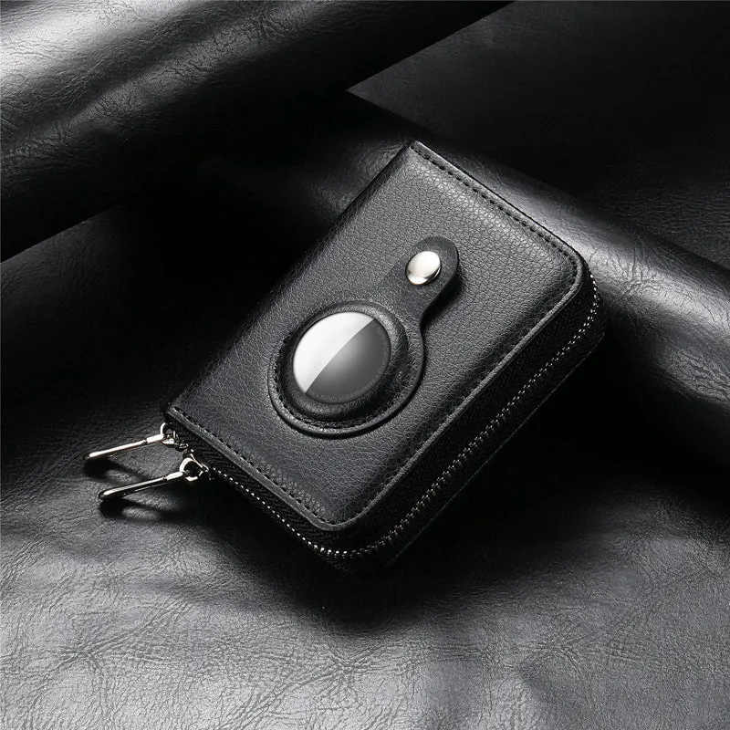 Skanto | Intelligentes AirTag-Zip RFID-Lederportemonnaie