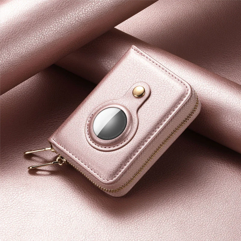 Skanto | Intelligentes AirTag-Zip RFID-Lederportemonnaie