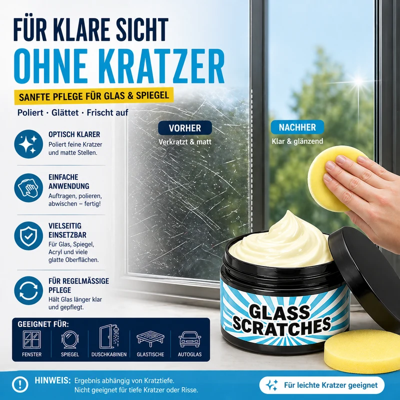 1+1 GRATIS | CrystalRestore™ | Poliercreme für Glas & Acryl