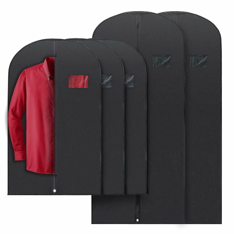 Skanto | 5 Premium Kleidersäcke - Mit Sichtfenster, wasserdicht - 40"/54" Zoll