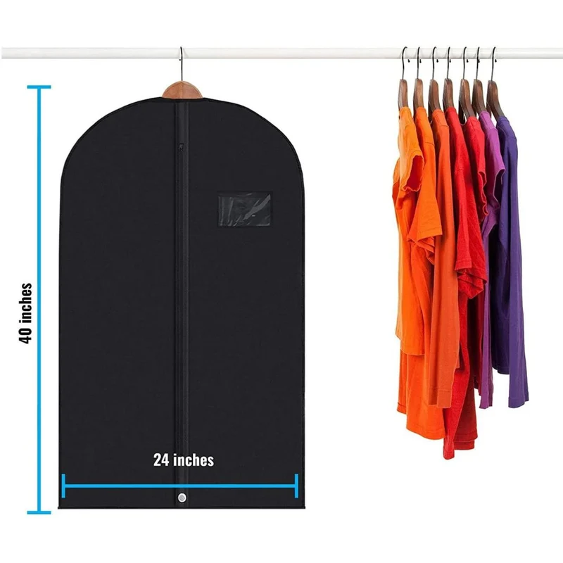 Skanto | 5 Premium Kleidersäcke - Mit Sichtfenster, wasserdicht - 40"/54" Zoll