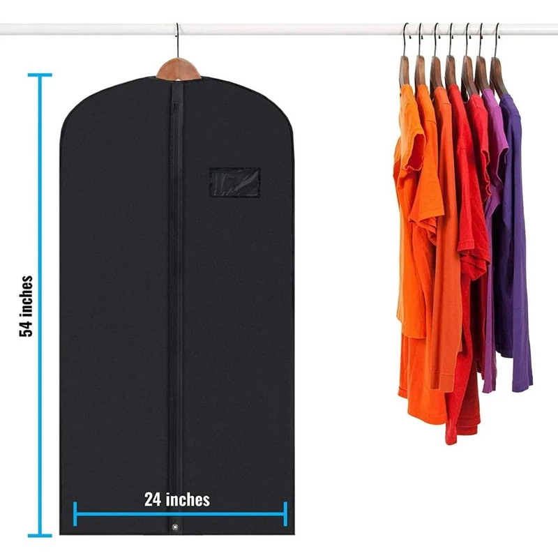 Skanto | 5 Premium Kleidersäcke - Mit Sichtfenster, wasserdicht - 40"/54" Zoll