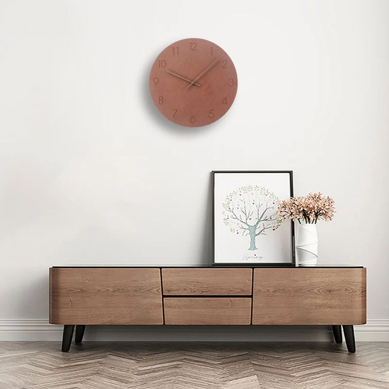 Skanto | Minimalistische nordische Kreativ-Deko - Geräuschlose Uhr 29 cm