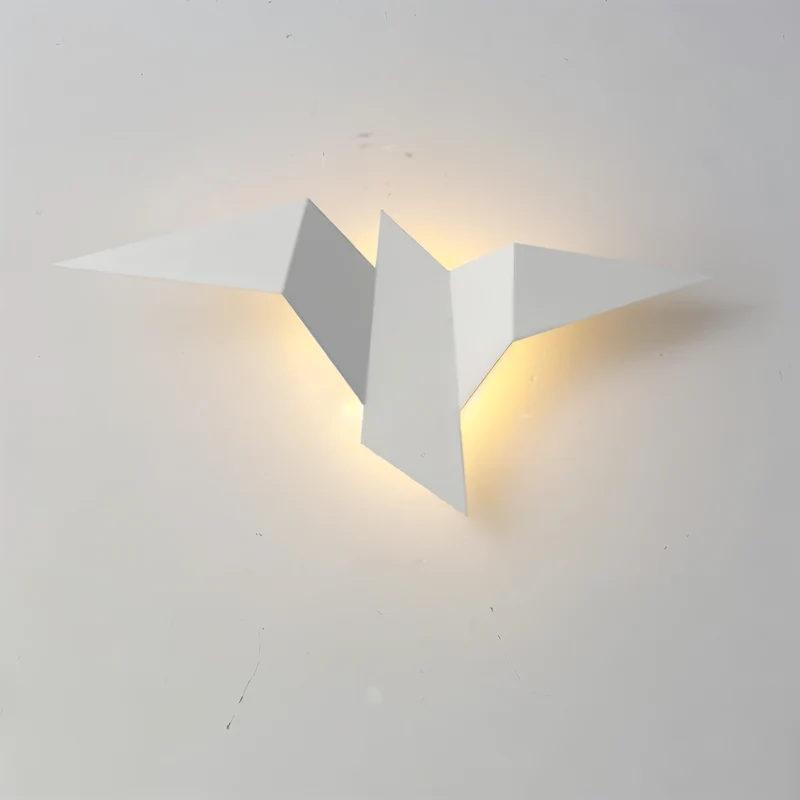 Skanto | OriTori Wandlampe – Geometrische Origami Vogel Wandlampe – Japanischer Stil Wandlampen Design