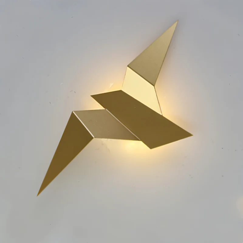 Skanto | OriTori Wandlampe – Geometrische Origami Vogel Wandlampe – Japanischer Stil Wandlampen Design