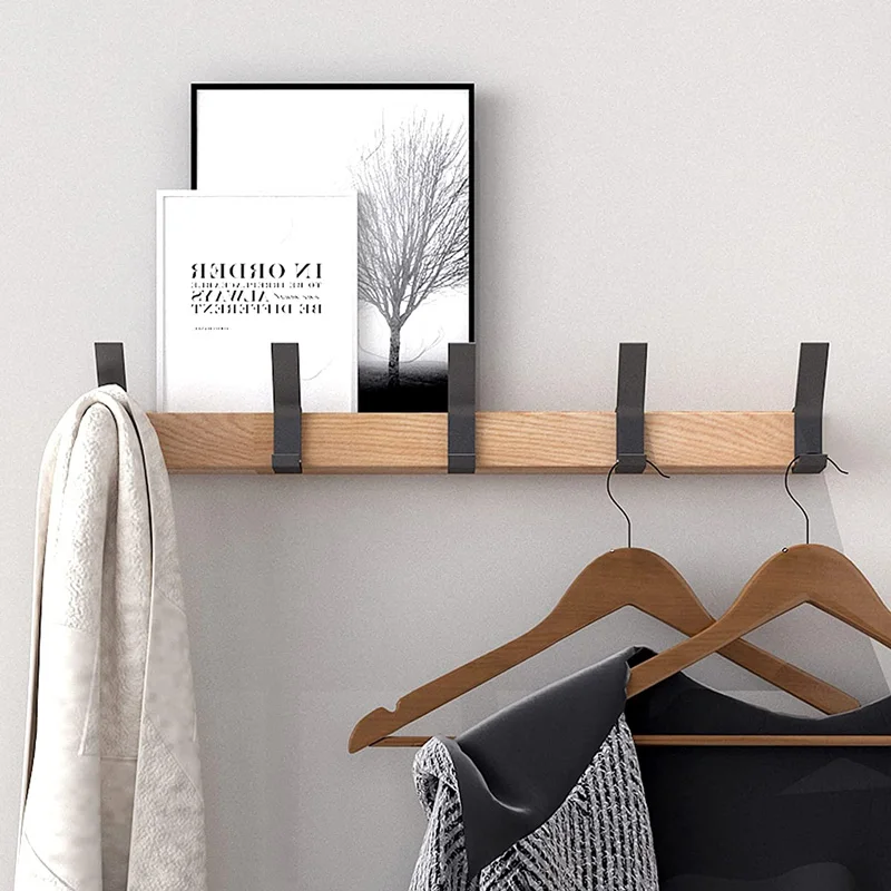 NordiHome™ | Wandgarderobe mit beweglichen Doppelhaken, Skandi-Design
