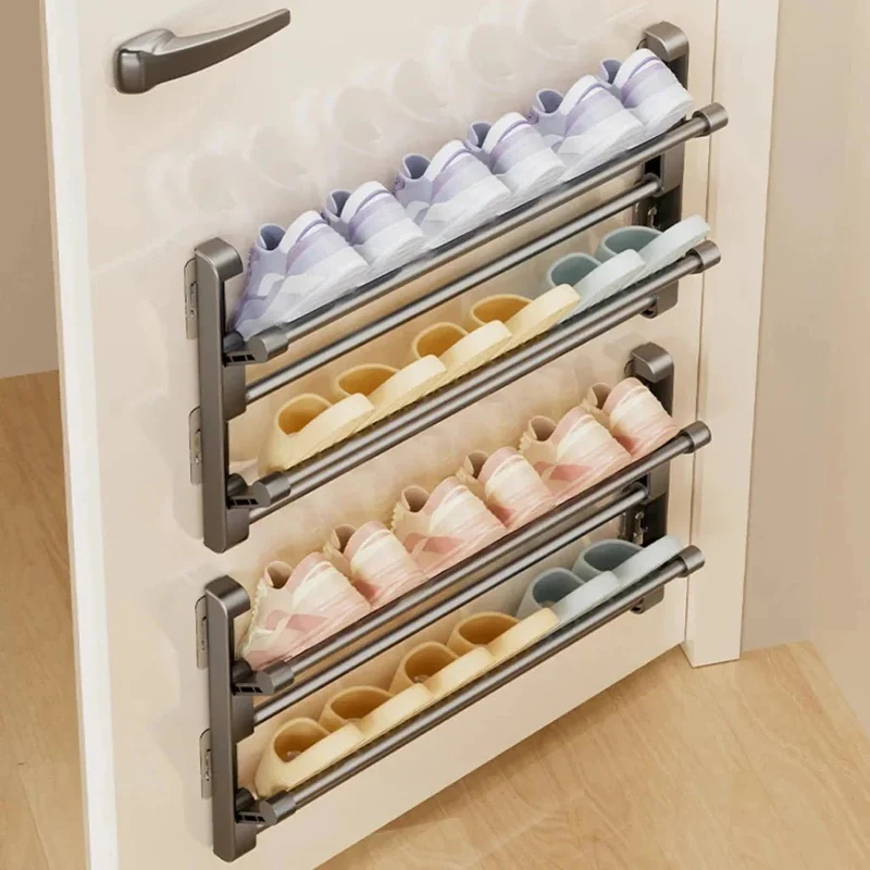 ShoeLine™ | Wandmontiertes Schuhregal mit integriertem Drainagesystem