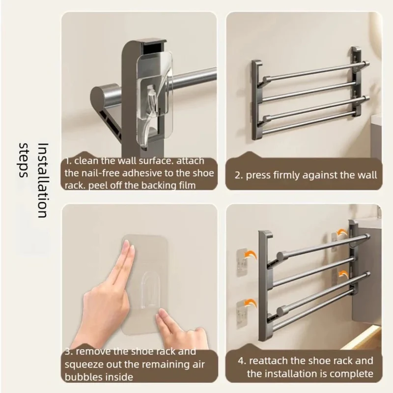 ShoeLine™ | Wandmontiertes Schuhregal mit integriertem Drainagesystem