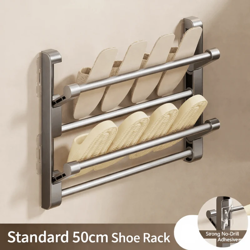 ShoeLine™ | Wandmontiertes Schuhregal mit integriertem Drainagesystem