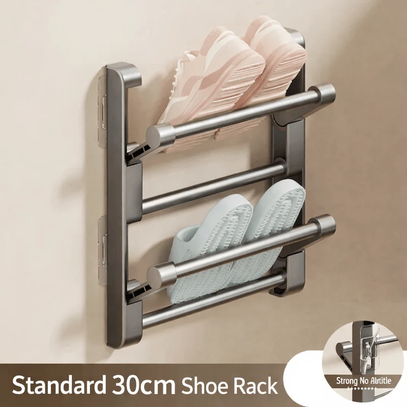 ShoeLine™ | Wandmontiertes Schuhregal mit integriertem Drainagesystem