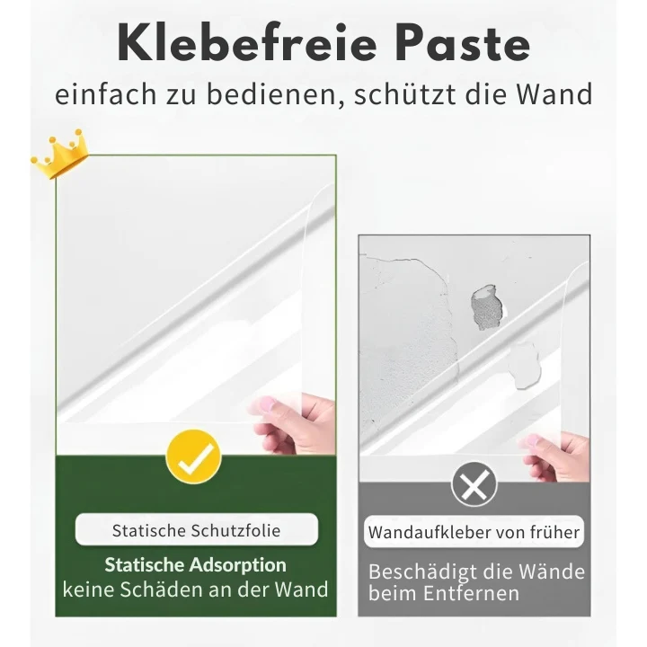 Skanto | Umweltfreundliche elektrostatische Absorptions-Wandschutzfolie