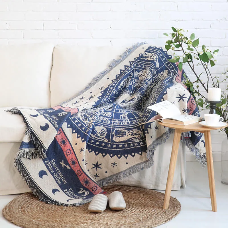BohoNest™ | Wendbare Bohemian-Wurfdecke mit Quasten