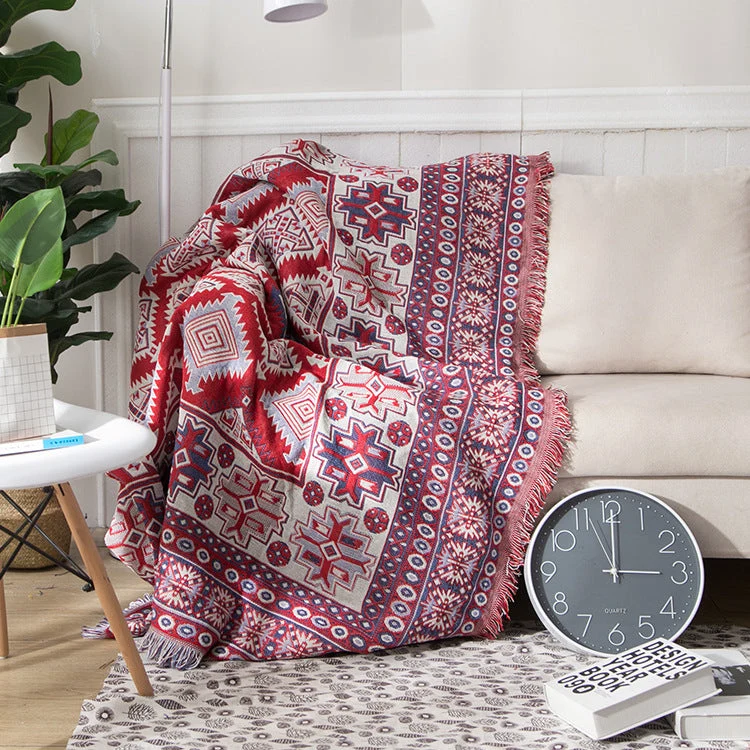 BohoNest™ | Wendbare Bohemian-Wurfdecke mit Quasten