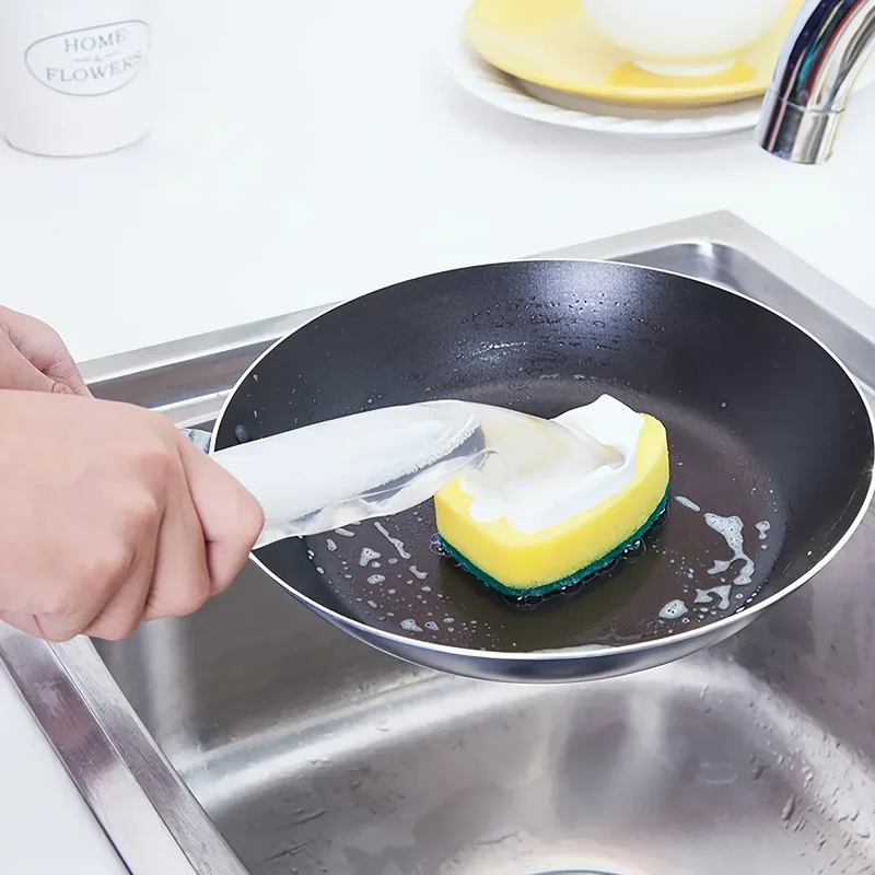 CleanSwap™ | Küchenbürste mit 6 Ersatz-Schwammköpfen